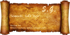 Somodi Gábor névjegykártya