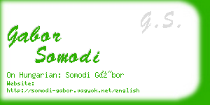 gabor somodi business card